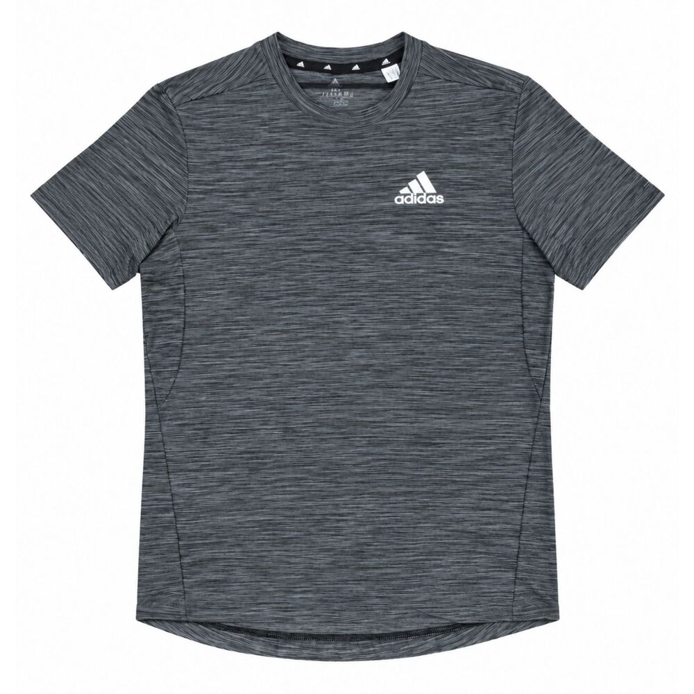 Adidas men's athletic tee XS charcoal heather